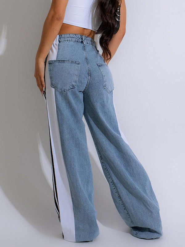 Side Stripe Jeans--Clearance