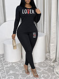 Letter Print Two-Piece Set--Clearance