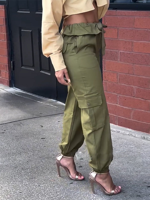 Tied Cargo Pants--Clearance