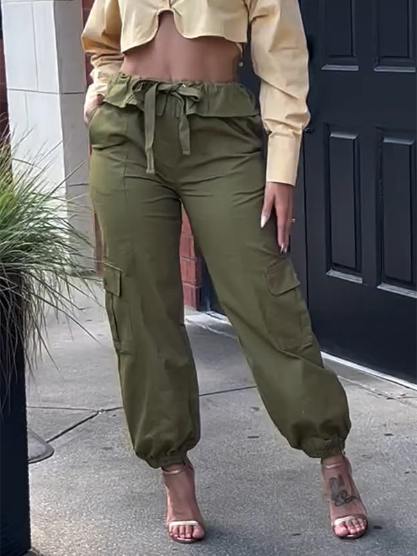 Tied Cargo Pants--Clearance