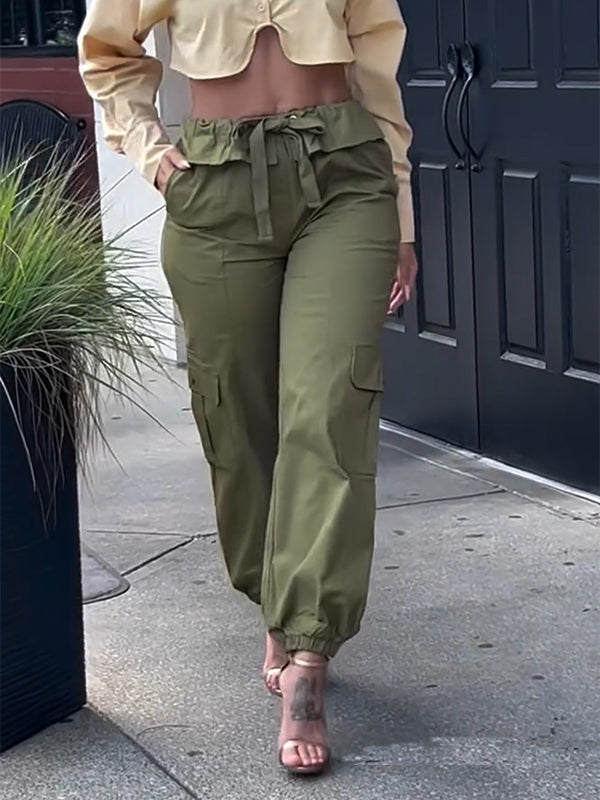 Tied Cargo Pants--Clearance