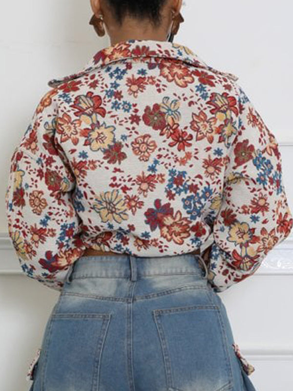 Printed Zip-Front Jacket--Clearance