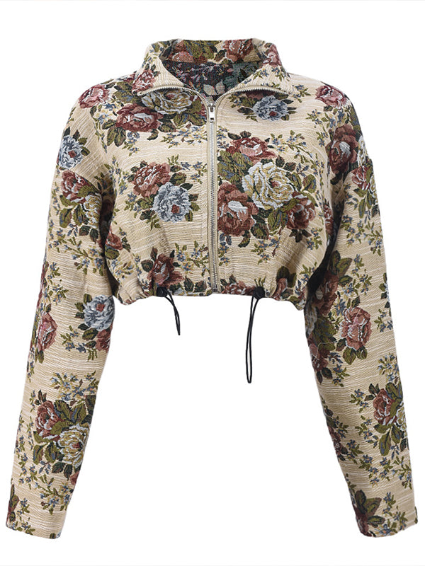 Printed Zip-Front Jacket--Clearance