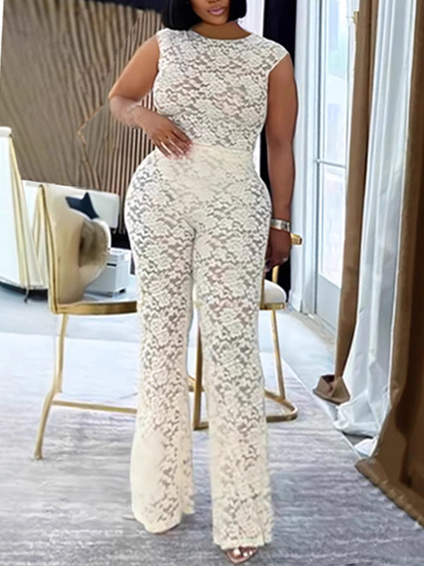 Lace Top & Pants Set--Clearance