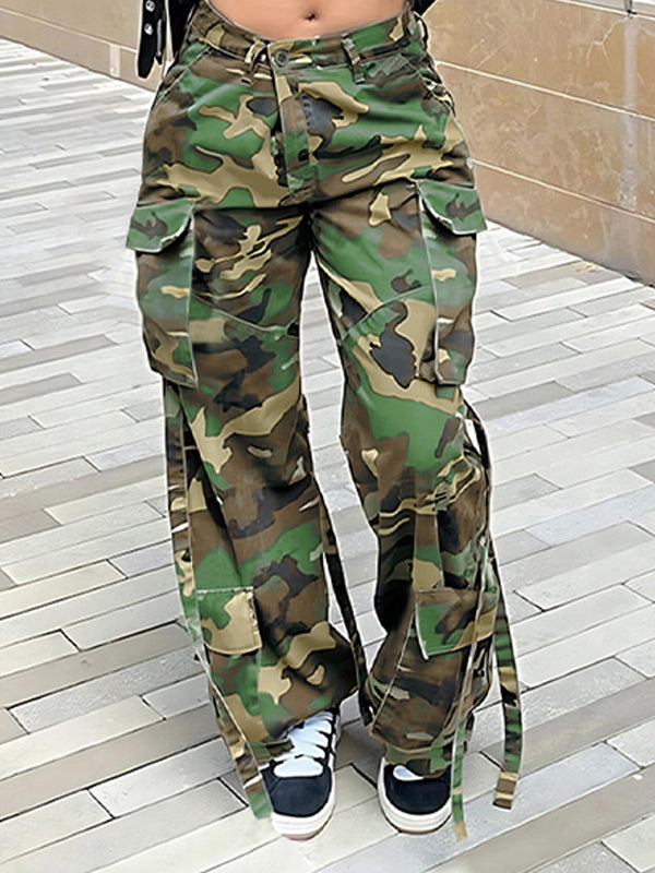 Camo Cargo Pants Olive