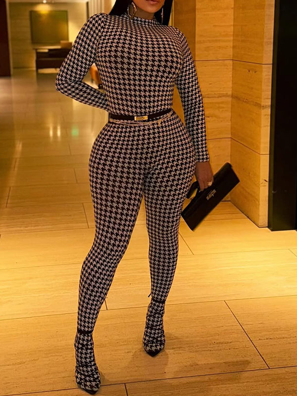 Houndstooth Top & Pants Set--Clearance