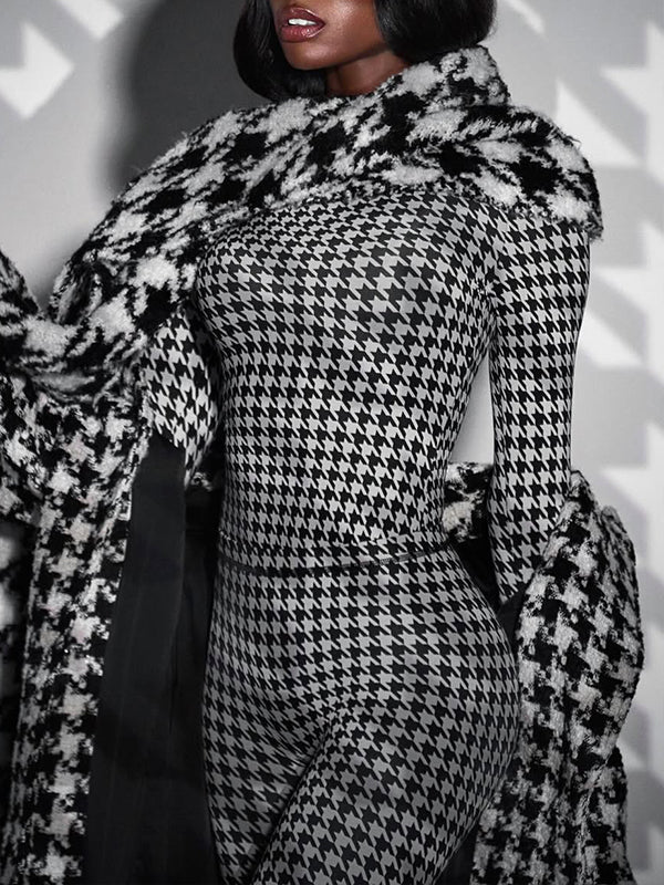 Houndstooth Top & Pants Set--Clearance