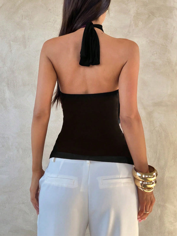 Ruffle Halter Top