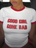 Letter Print Tee White