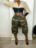 Camo Bermuda Shorts Olive