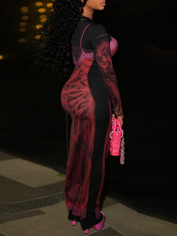 Printed Maxi Dress