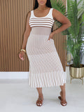Stripe Sleeveless Dress
