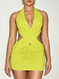 Cross Halter Dress