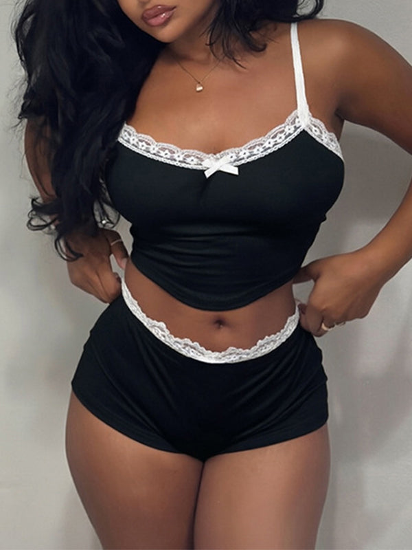 Lace Combo Cami Top & Shorts Set