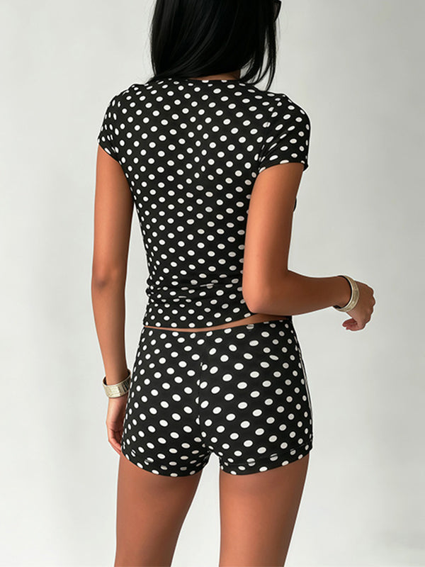 Dot Tee & Shorts Set