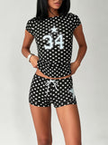 Dot Tee & Shorts Set