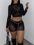 Body Gloss Top & Shorts Set