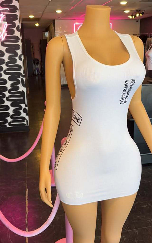 Printed Sleeveless Mini Dress