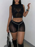 Body Gloss Tank Top & Shorts Set