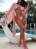 Printed Bikini with Cover-up