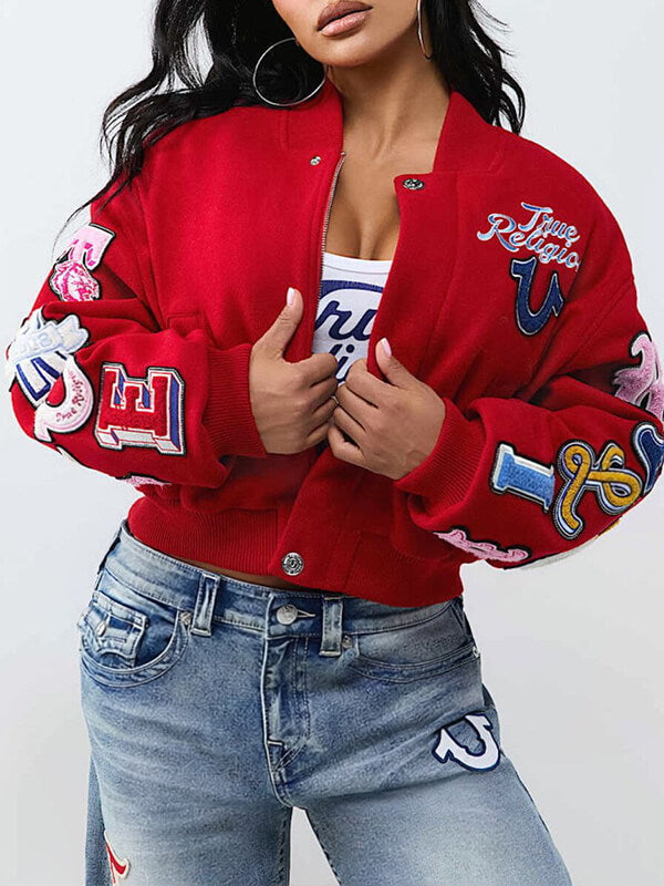 Printed Bomber Jacket
