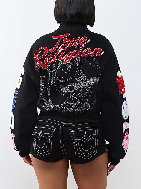 Printed Bomber Jacket