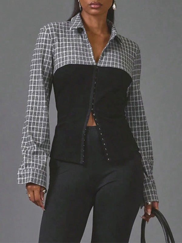 Plaid Combo Shirt