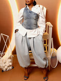 One-Shoulder Denim Top