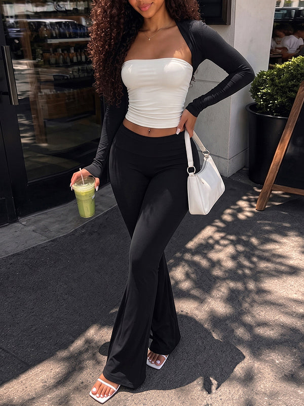 Two-Tone 3PC Pants Set