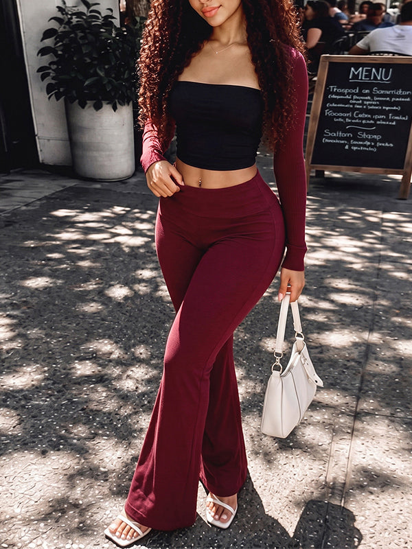 Two-Tone 3PC Pants Set