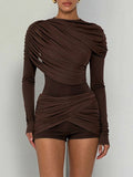 Ruched Bodycon Romper