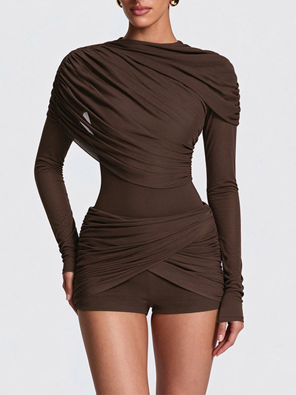Ruched Bodycon Romper