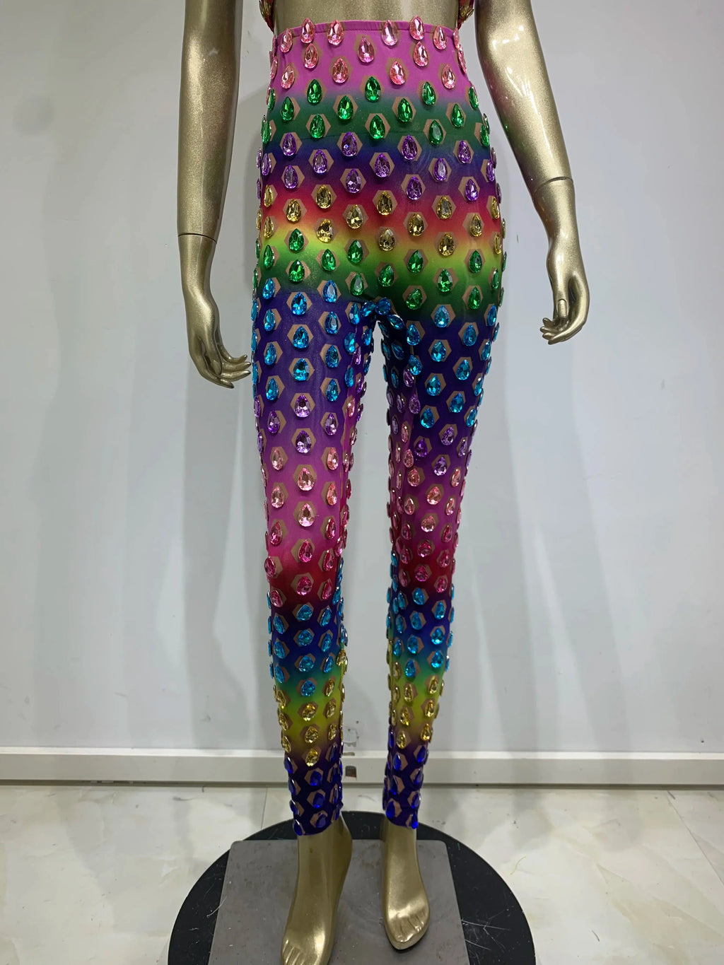 Garci Diamond Mesh Pants Set