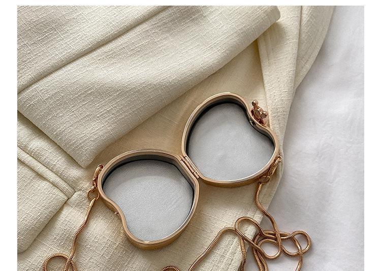 Gold Mini Metal Chain Crossbody Bag