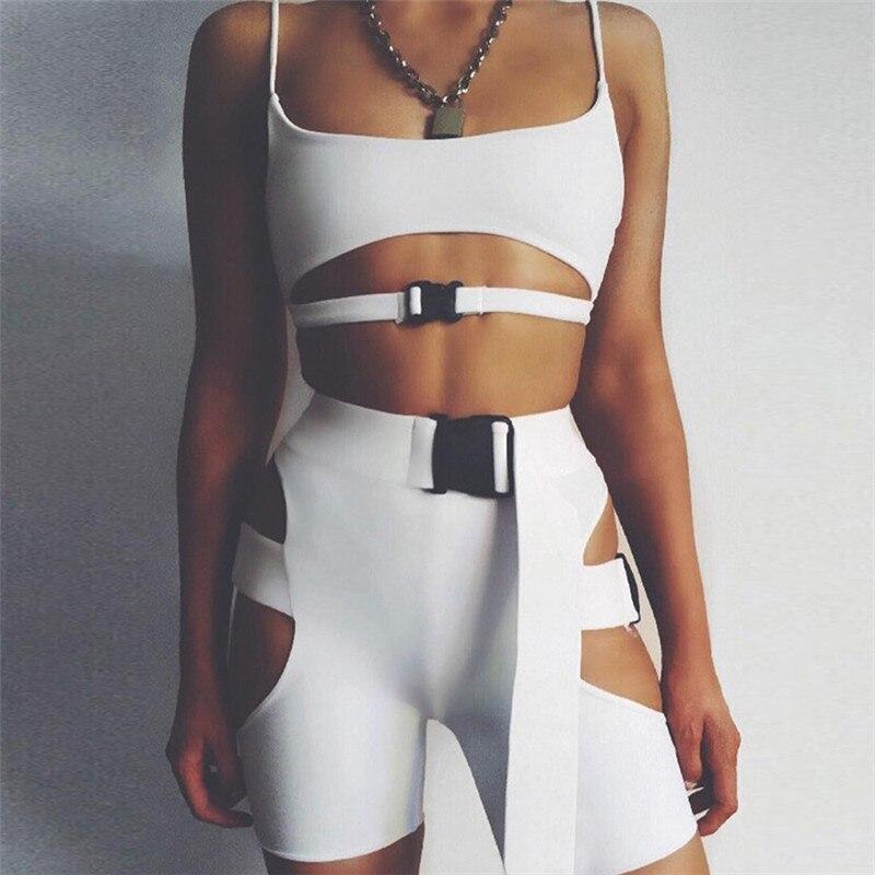 Buckle Stripe Set White