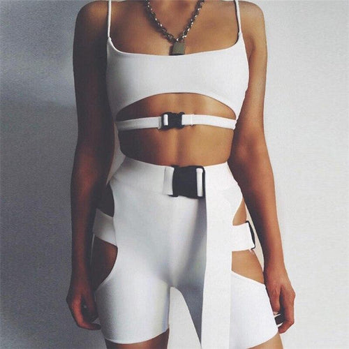 Buckle Stripe Set White