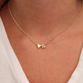 Heart Initial Personalized Letter Necklace 40cm