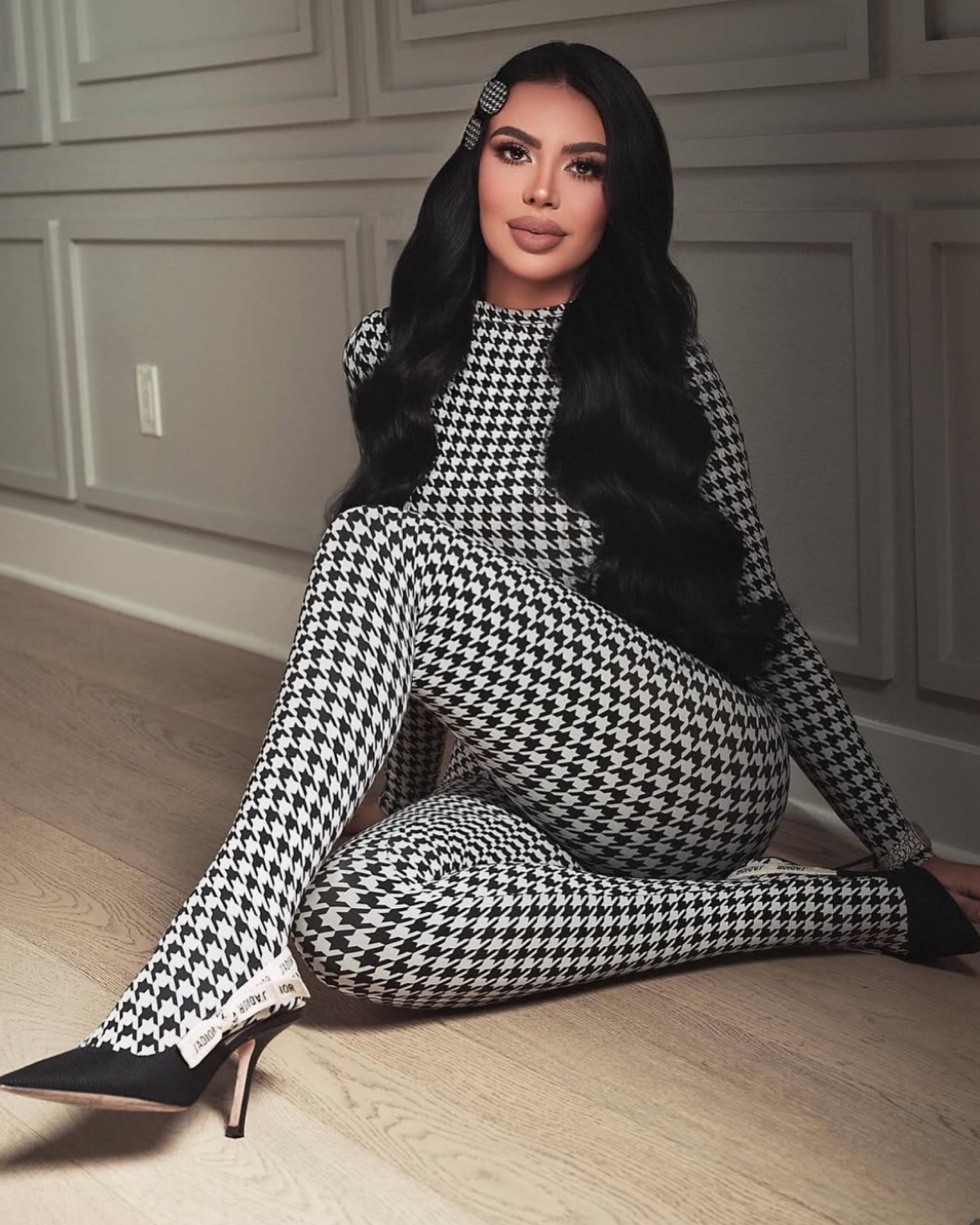 Houndstooth Jumpsuit