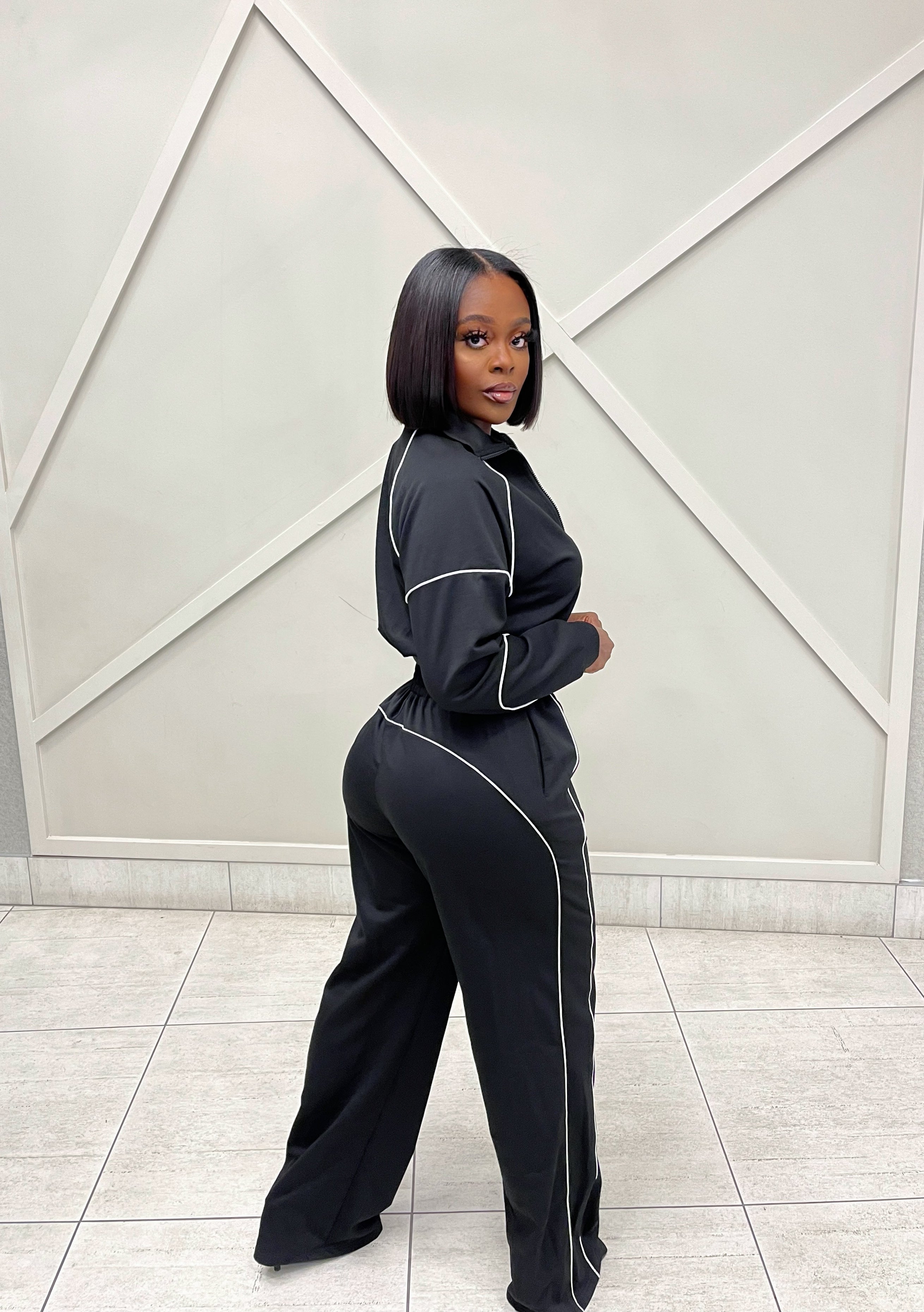 “MYA” CONTRAST TWO PIECE SET (S-XL)