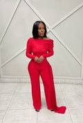 “SCALET” DRAPE JUMPSUIT