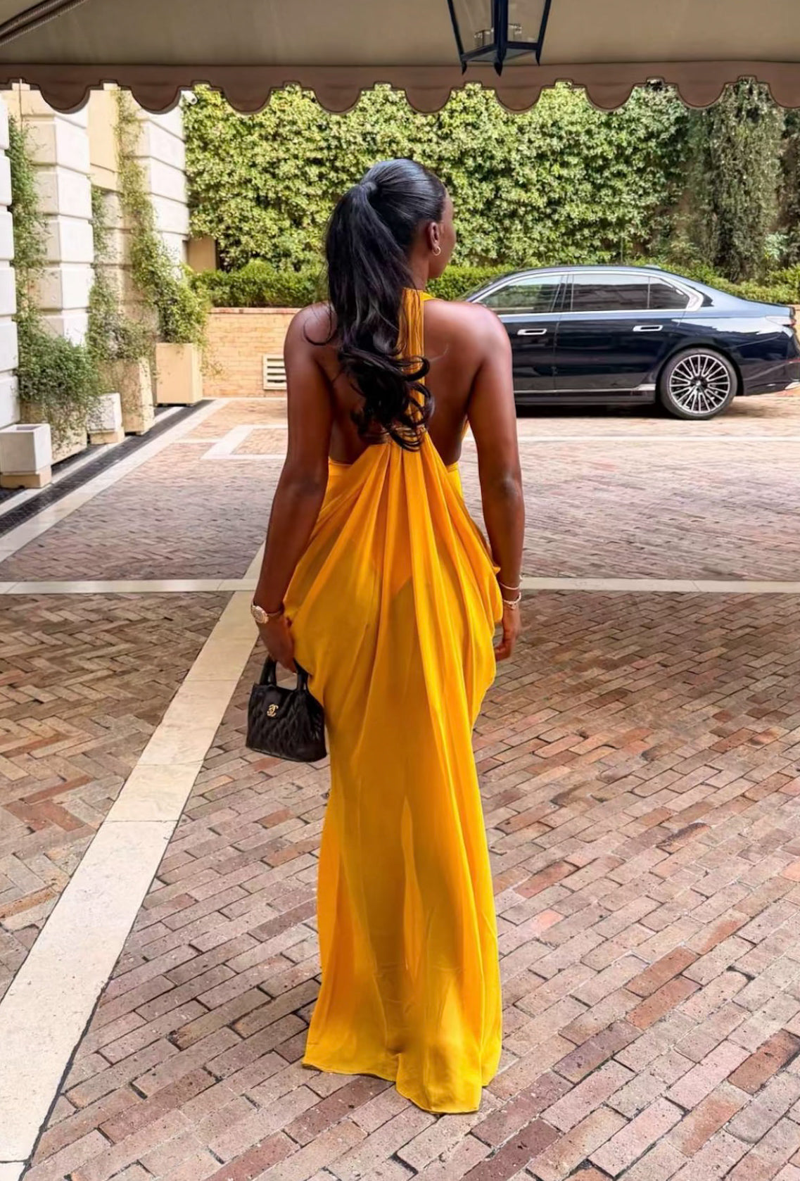 “SOLE” DRAPE  MAXI  DRESS