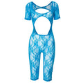Rosie Blue Lace Romper