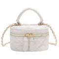 Cream Bucket Mini Purse