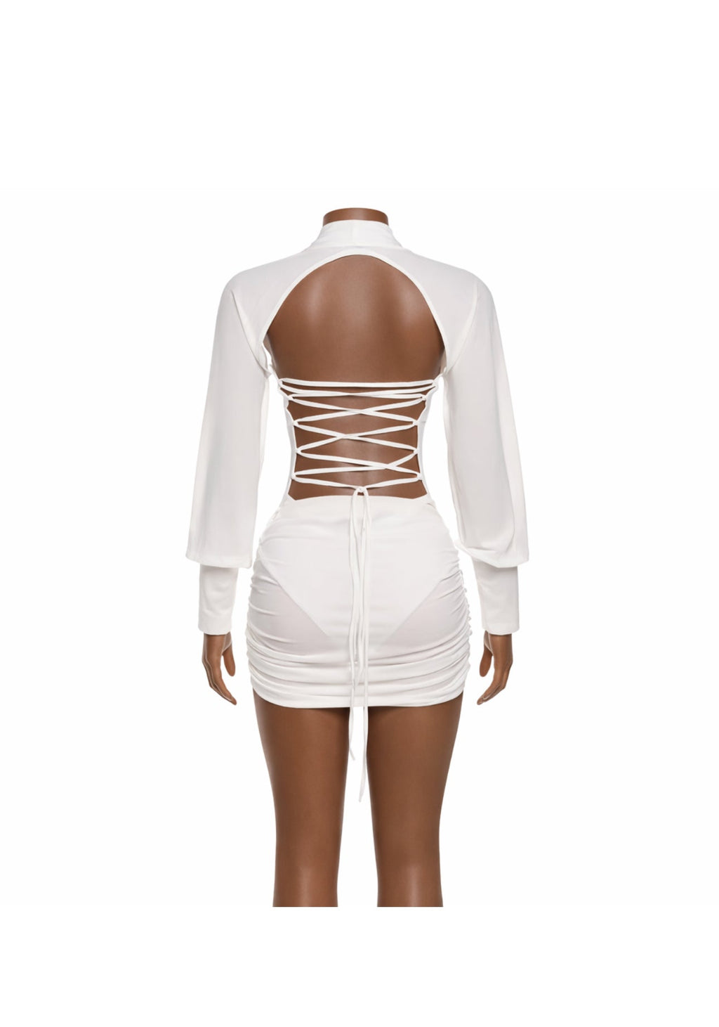 “JUNIA” DRAPE MINI DRESS