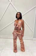 “LEOPARD PRINT” TWO PIECES SET