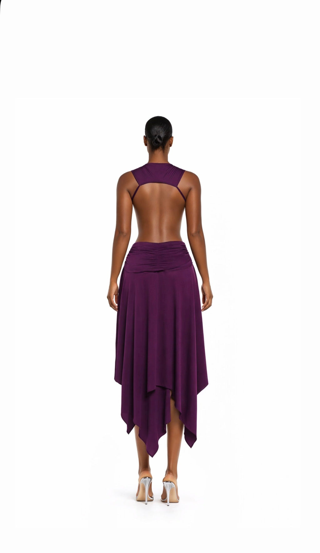 “MELISSA” DRAPE MIDI DRESS