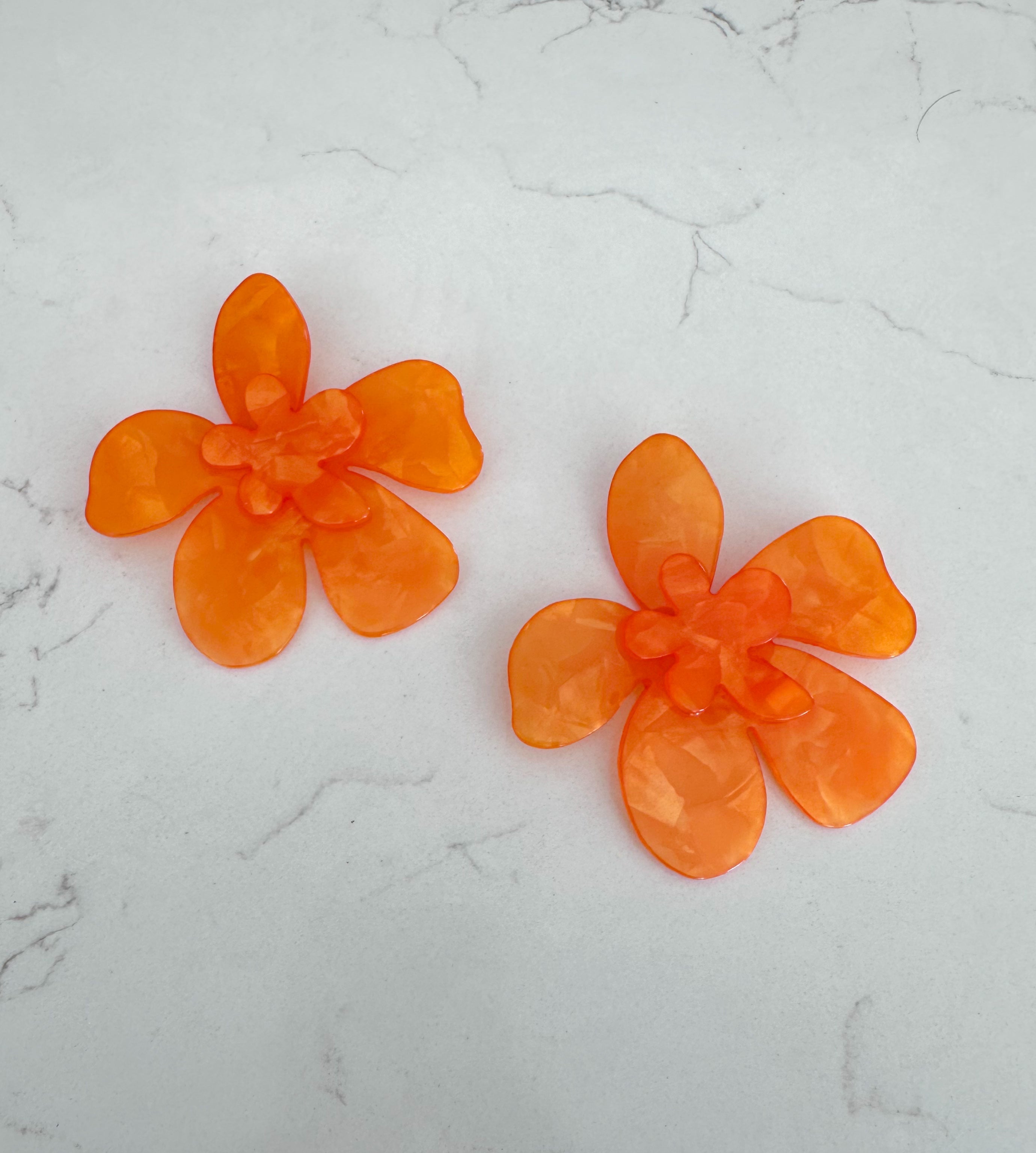 “LILY” EARRINGS - ORANGE