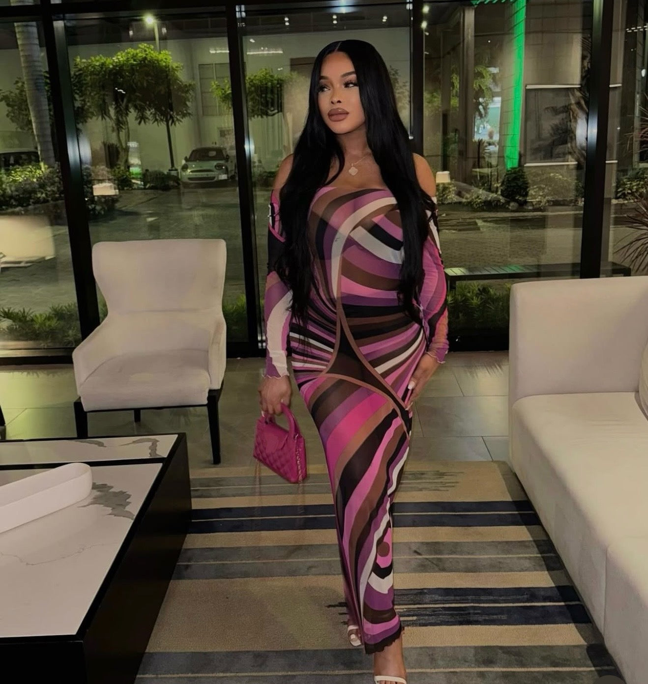 Jazzy Mesh Dress