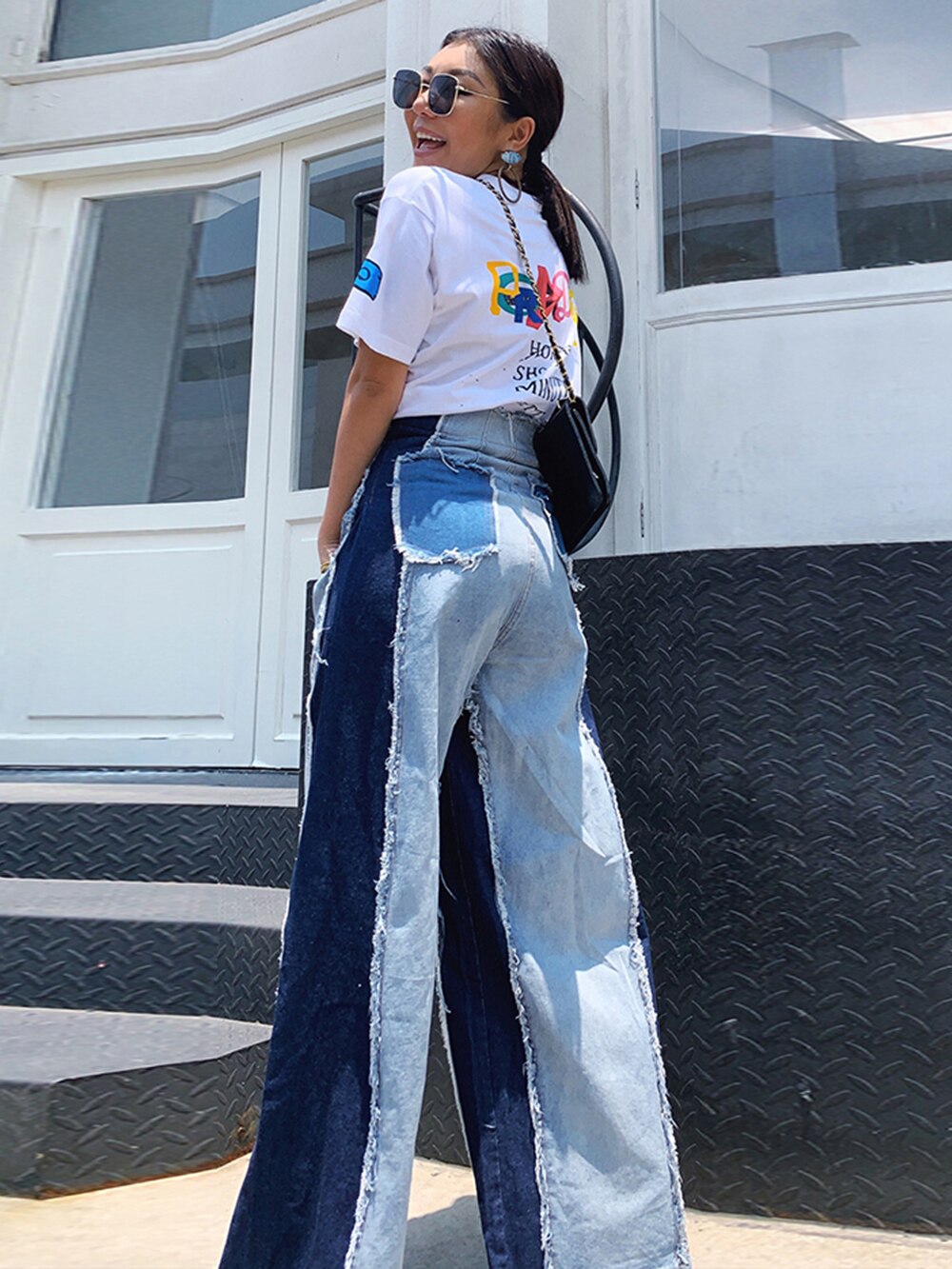 Influencers High Waist Wide Leg Jeans