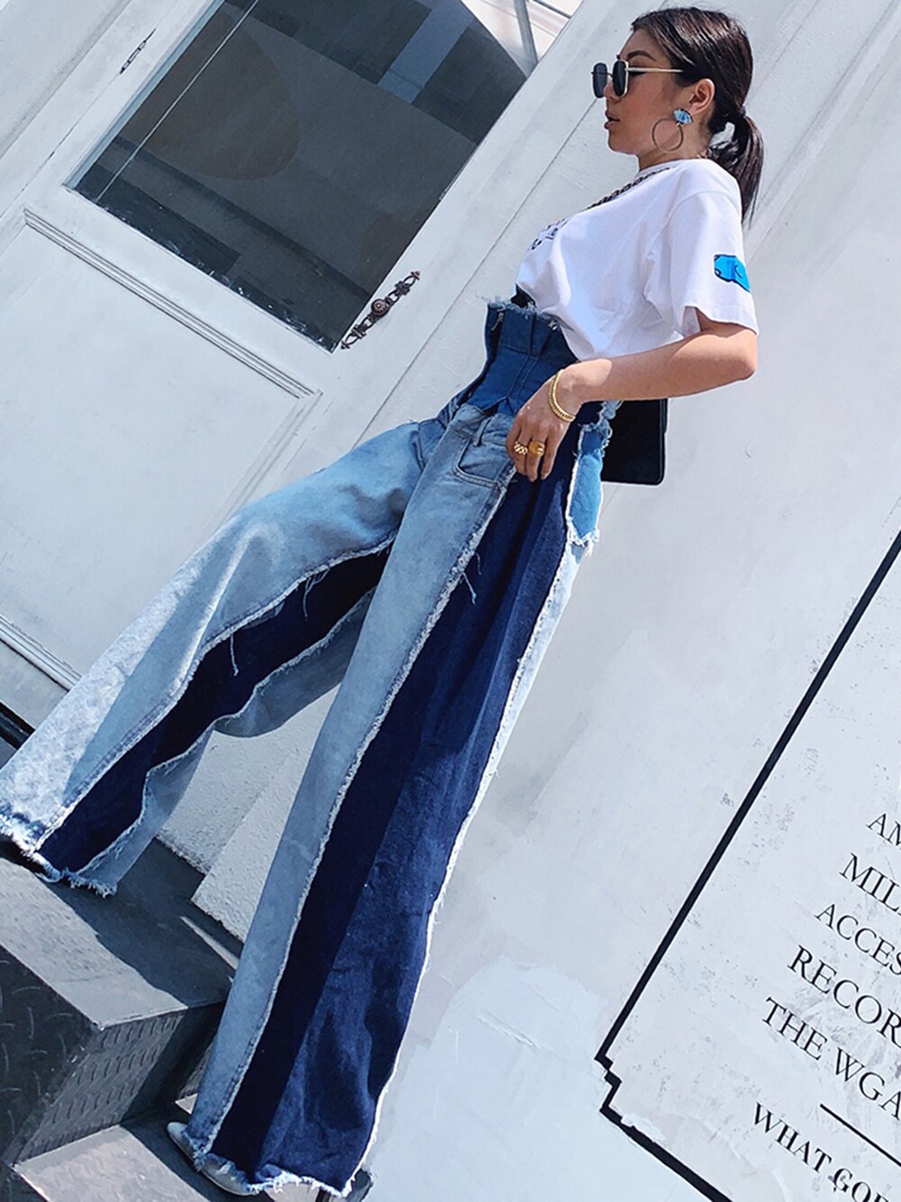 Influencers High Waist Wide Leg Jeans